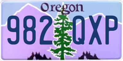 OR license plate 982QXP