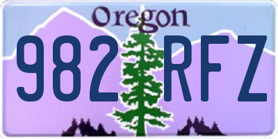 OR license plate 982RFZ