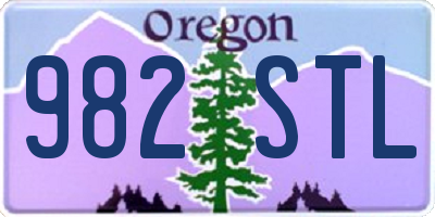 OR license plate 982STL