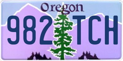 OR license plate 982TCH