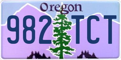 OR license plate 982TCT