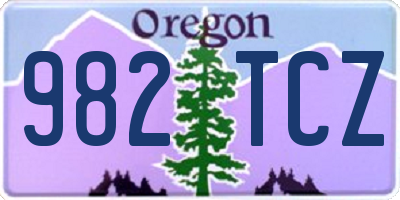 OR license plate 982TCZ