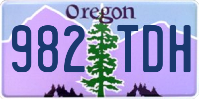 OR license plate 982TDH