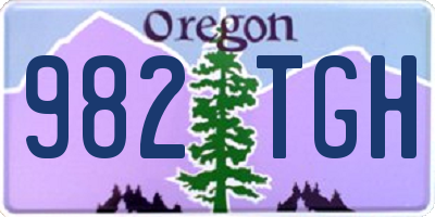 OR license plate 982TGH