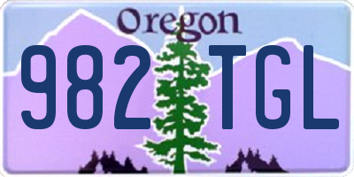OR license plate 982TGL