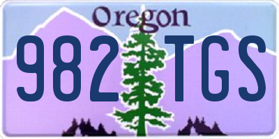 OR license plate 982TGS