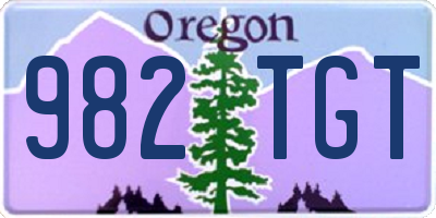 OR license plate 982TGT