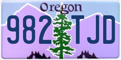 OR license plate 982TJD