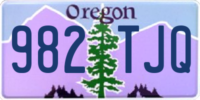 OR license plate 982TJQ