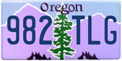 OR license plate 982TLG