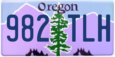 OR license plate 982TLH