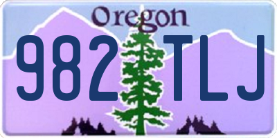 OR license plate 982TLJ