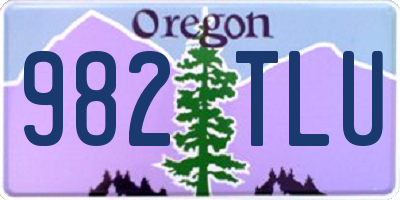 OR license plate 982TLU