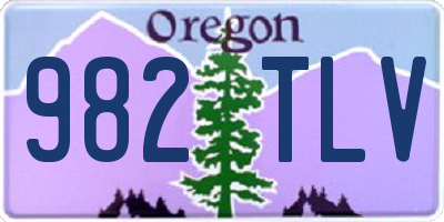 OR license plate 982TLV