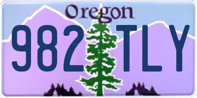 OR license plate 982TLY