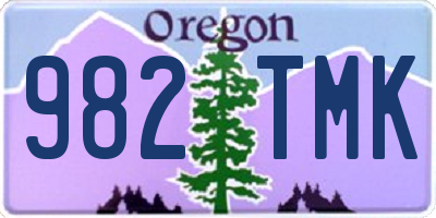 OR license plate 982TMK