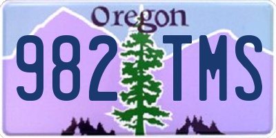 OR license plate 982TMS