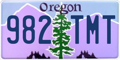 OR license plate 982TMT