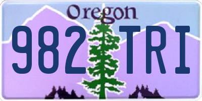 OR license plate 982TRI