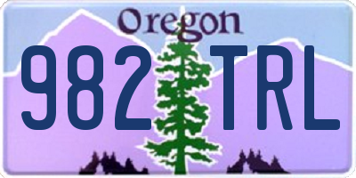 OR license plate 982TRL