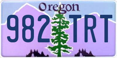 OR license plate 982TRT