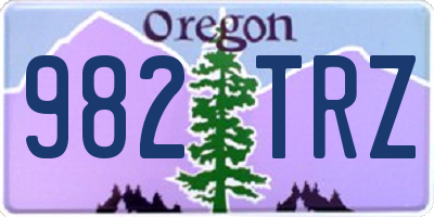 OR license plate 982TRZ