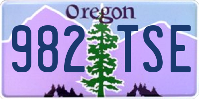 OR license plate 982TSE