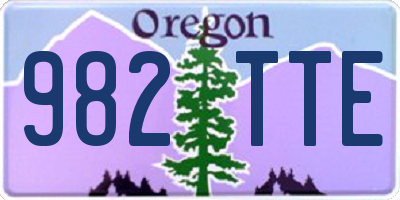 OR license plate 982TTE