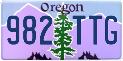 OR license plate 982TTG