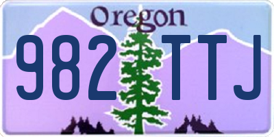 OR license plate 982TTJ