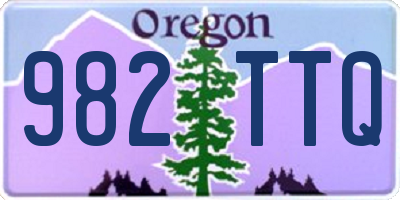 OR license plate 982TTQ