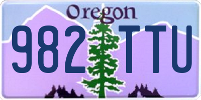OR license plate 982TTU