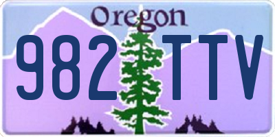 OR license plate 982TTV