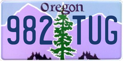 OR license plate 982TUG
