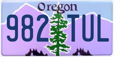 OR license plate 982TUL