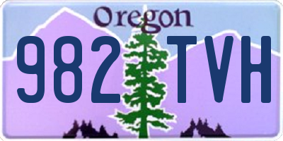 OR license plate 982TVH