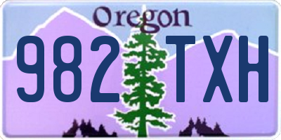 OR license plate 982TXH