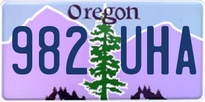 OR license plate 982UHA
