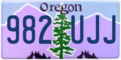 OR license plate 982UJJ