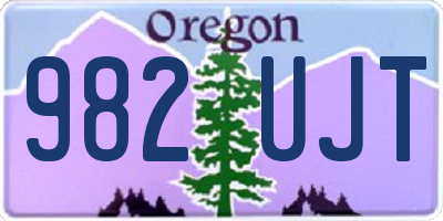 OR license plate 982UJT