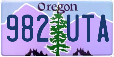 OR license plate 982UTA