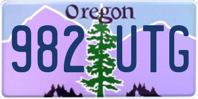 OR license plate 982UTG