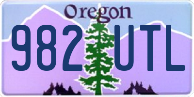 OR license plate 982UTL
