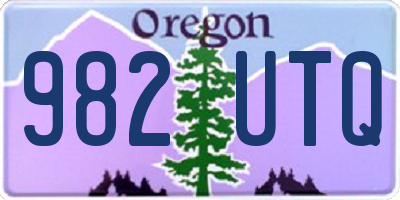 OR license plate 982UTQ