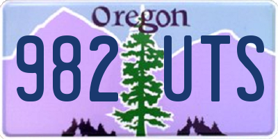 OR license plate 982UTS