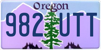 OR license plate 982UTT