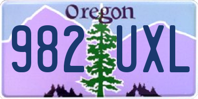 OR license plate 982UXL