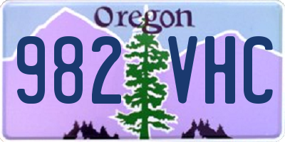 OR license plate 982VHC