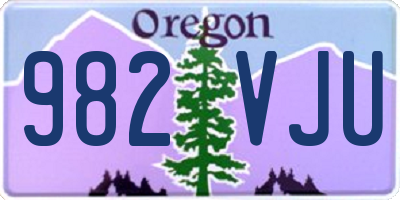 OR license plate 982VJU