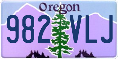 OR license plate 982VLJ